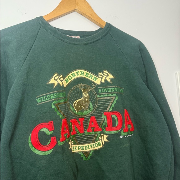 Vintage Green Canada Expedition Sweater 1990’s Large - Picture 4 of 5